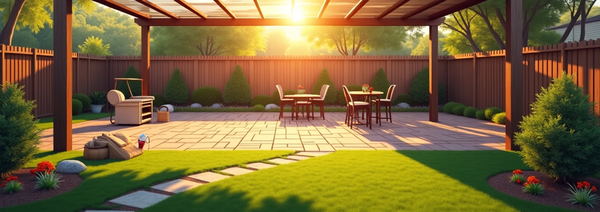 pérgola de policarbonato