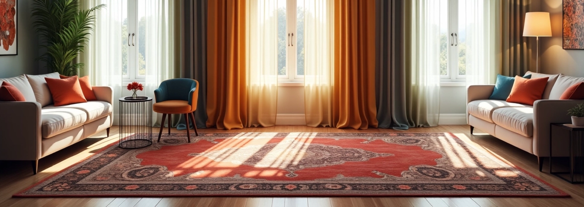 Alfombras y cortinas